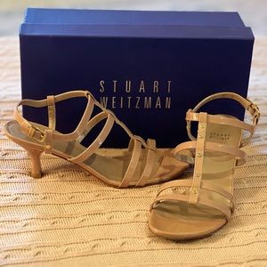 Stuart Weiztman - Low Heel Sandal - Nude